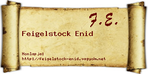 Feigelstock Enid névjegykártya